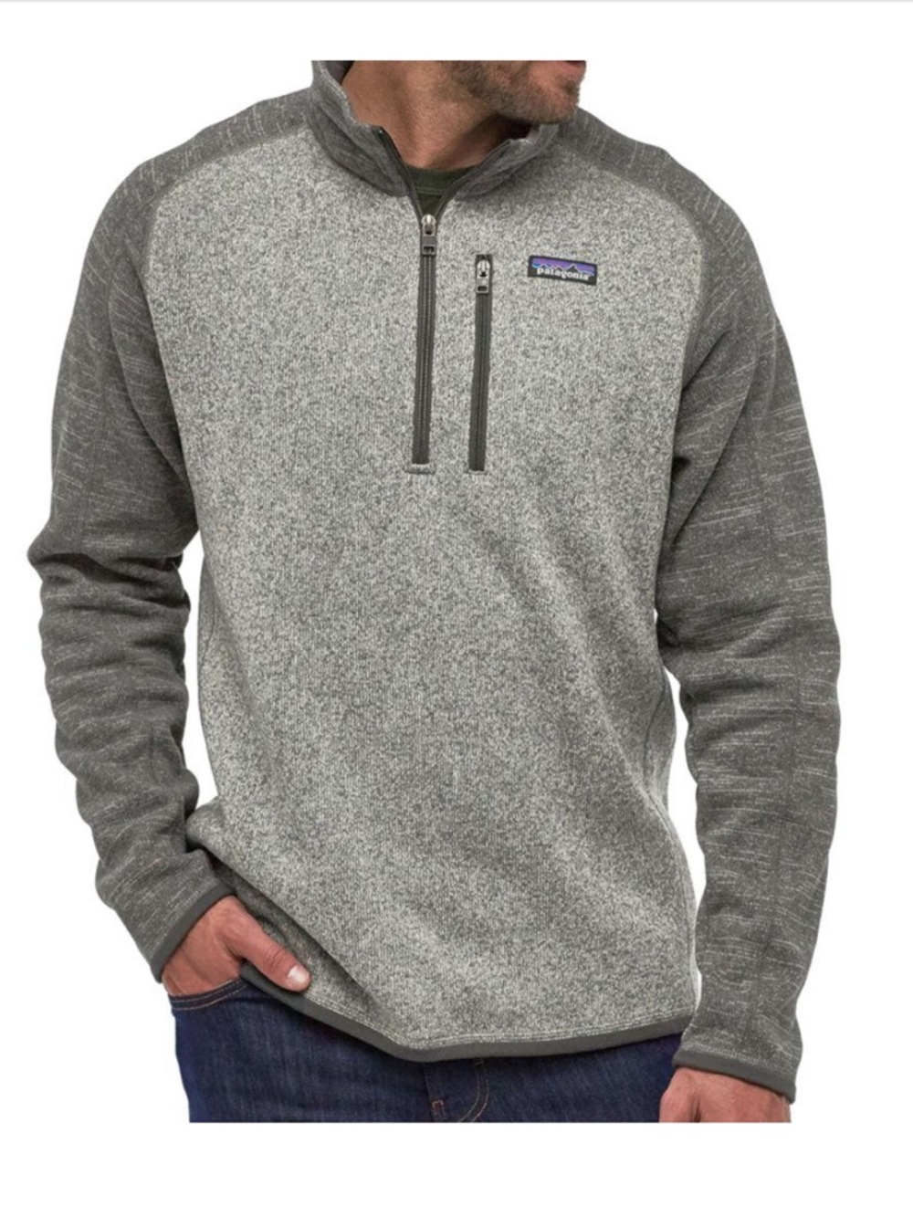 Patagonia Better Sweater 1/4 Zip Nickel Forge Grey Size Medium